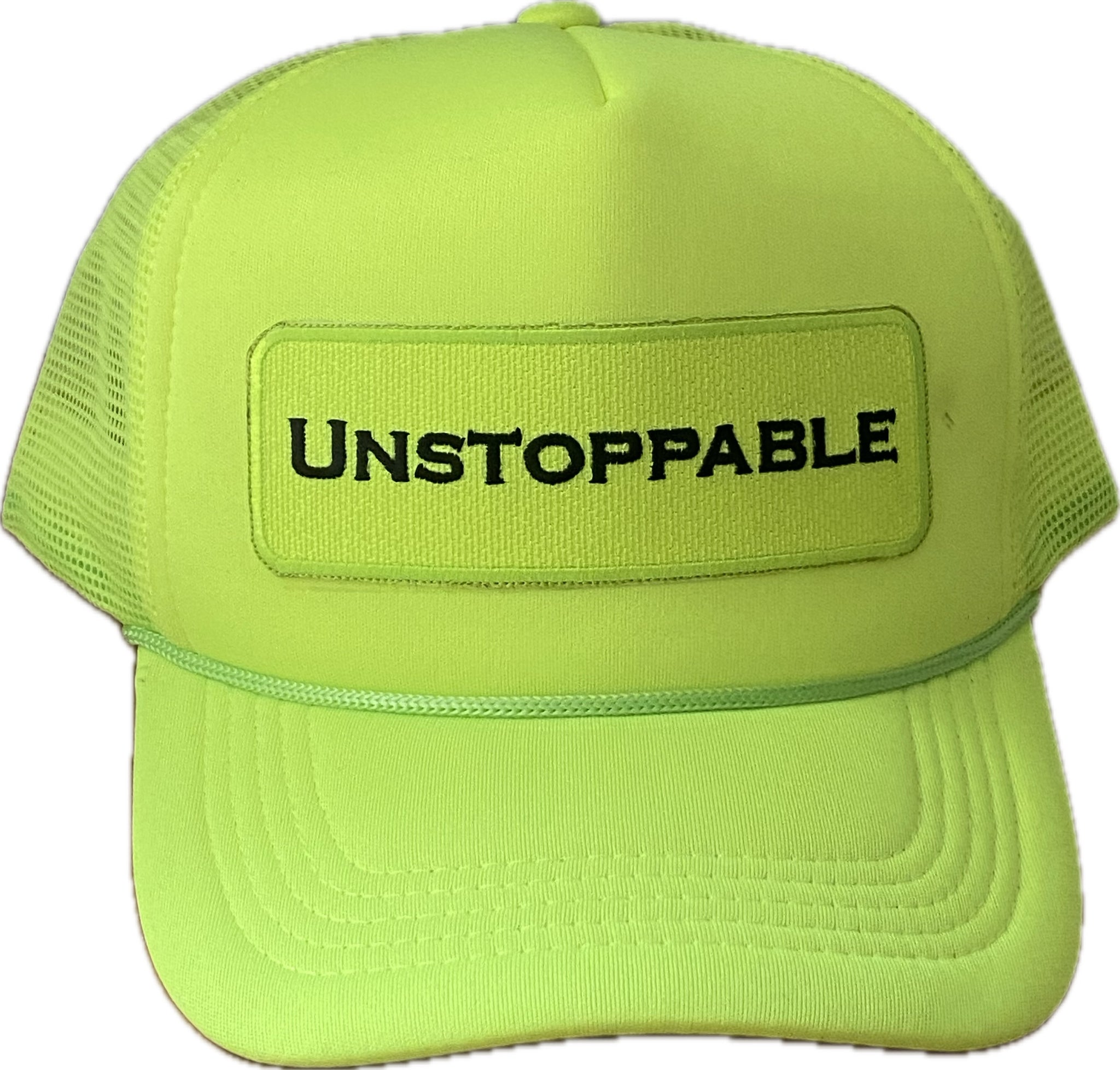 NEON LIGHTS ⚡️NEON YELLOW TRUCKER HAT NEON YELLOW/BLACK PATCH