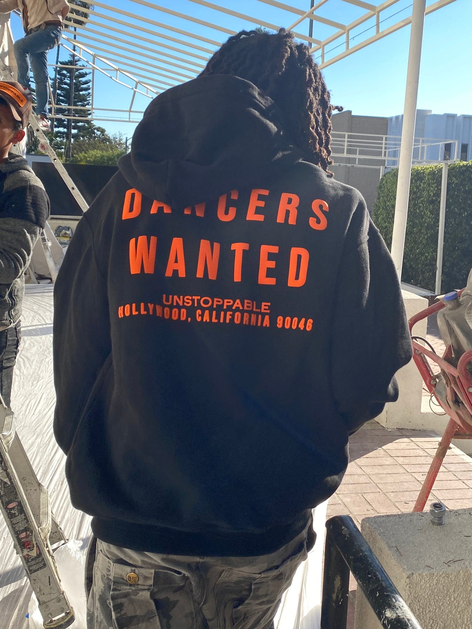 DANCERS WANTED HOODIEš„Black with Orange