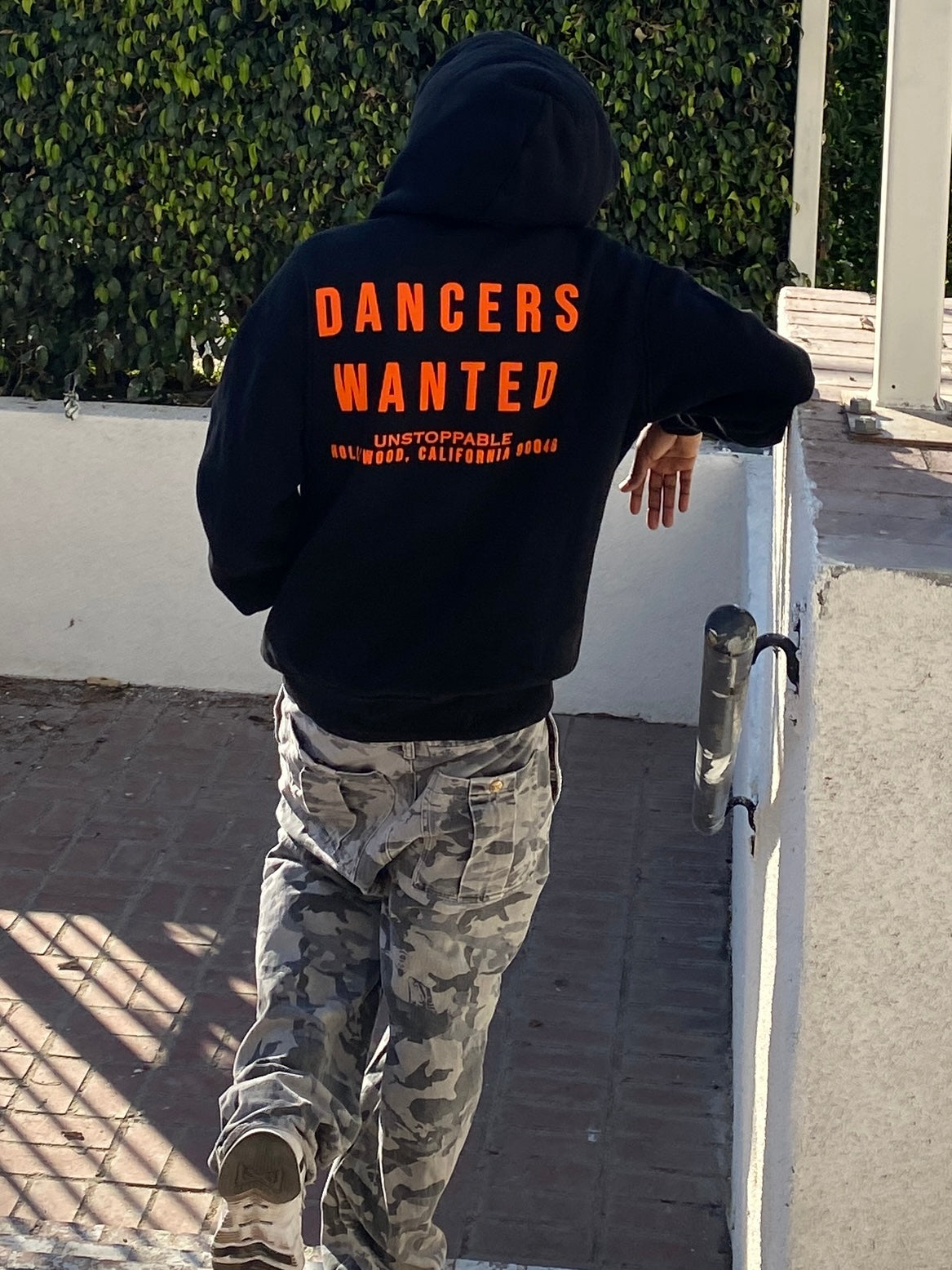 DANCERS WANTED HOODIEš„Black with Orange