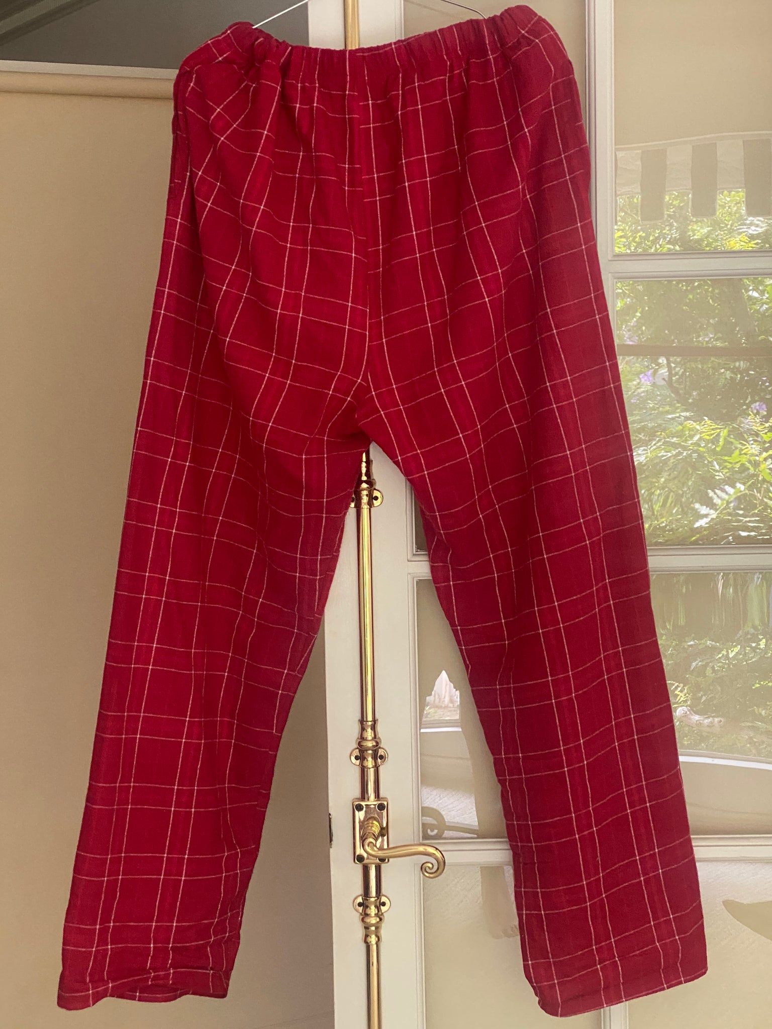 LIFE IS BEAUTIFUL 🦋RED FLANNEL PANT