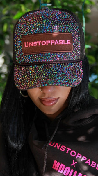 X MDOLLAS CHOCOLATE SPARKLE TRUCKER HAT