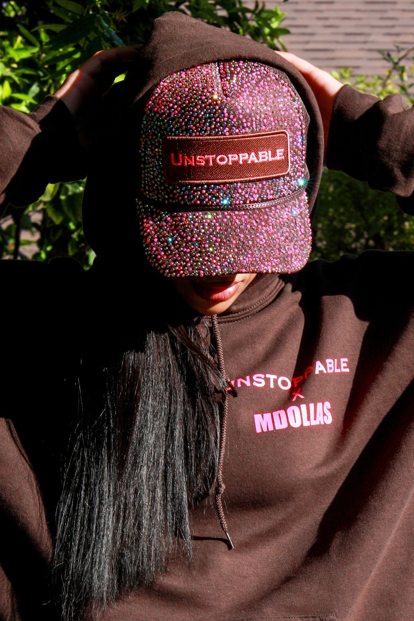X MDOLLAS CHOCOLATE SPARKLE TRUCKER HAT