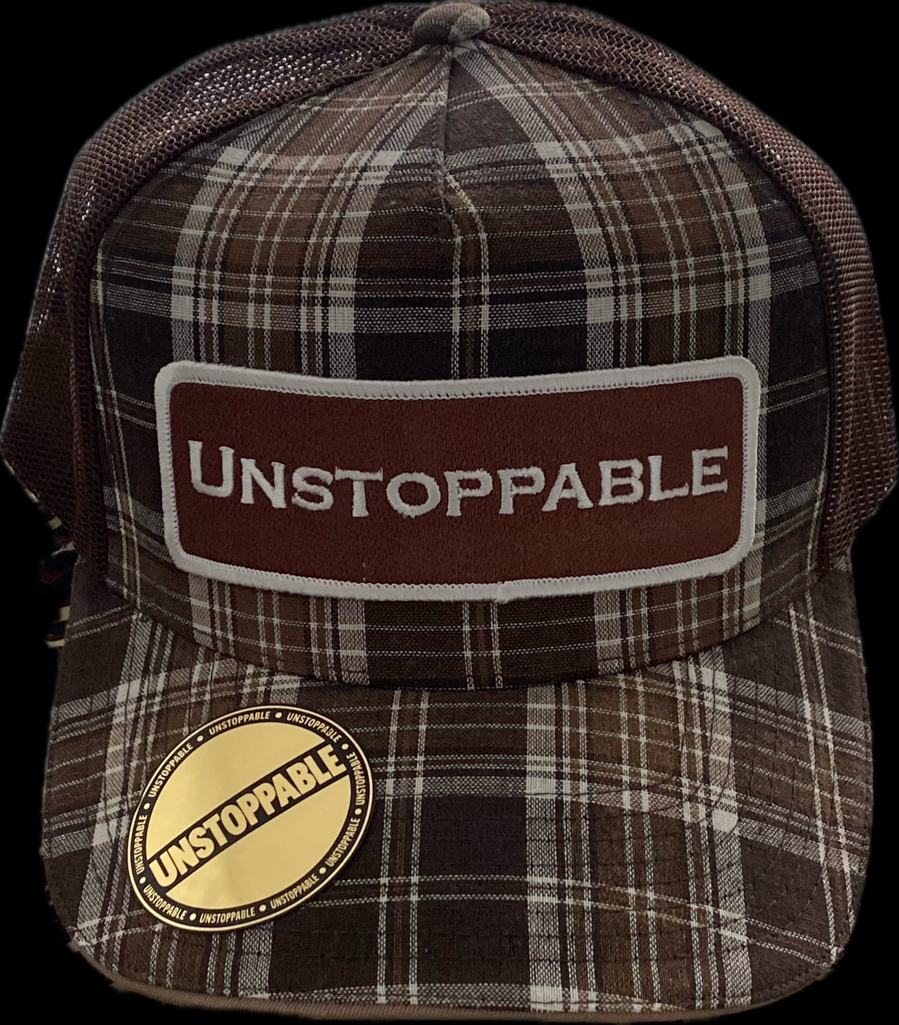 CHOCOLATE CHECK Trucker Hat