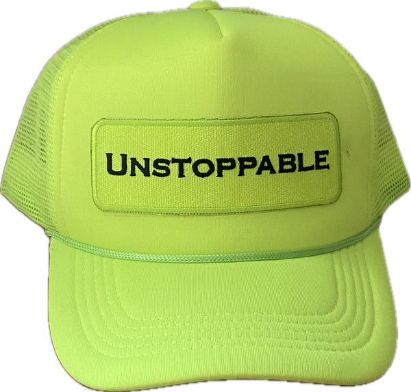 NEON LIGHTS ⚡️NEON YELLOW TRUCKER HAT NEON YELLOW/BLACK PATCH