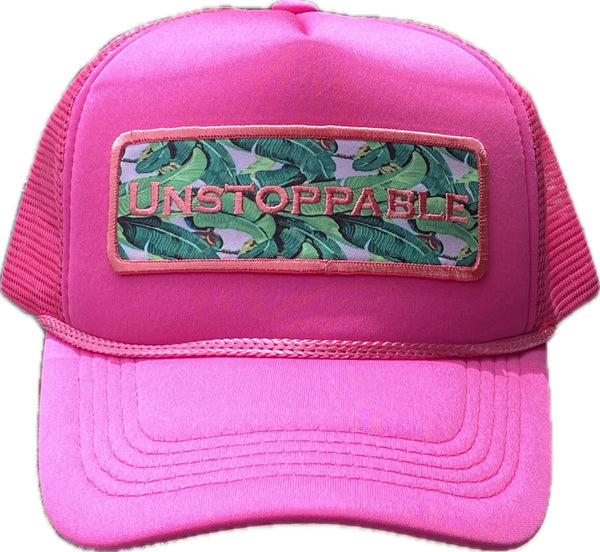 BANANA LEAF 🍌FUCHSIA / PINK TRUCKER HAT