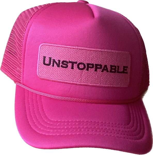 Fuchsia, pink trucker hat