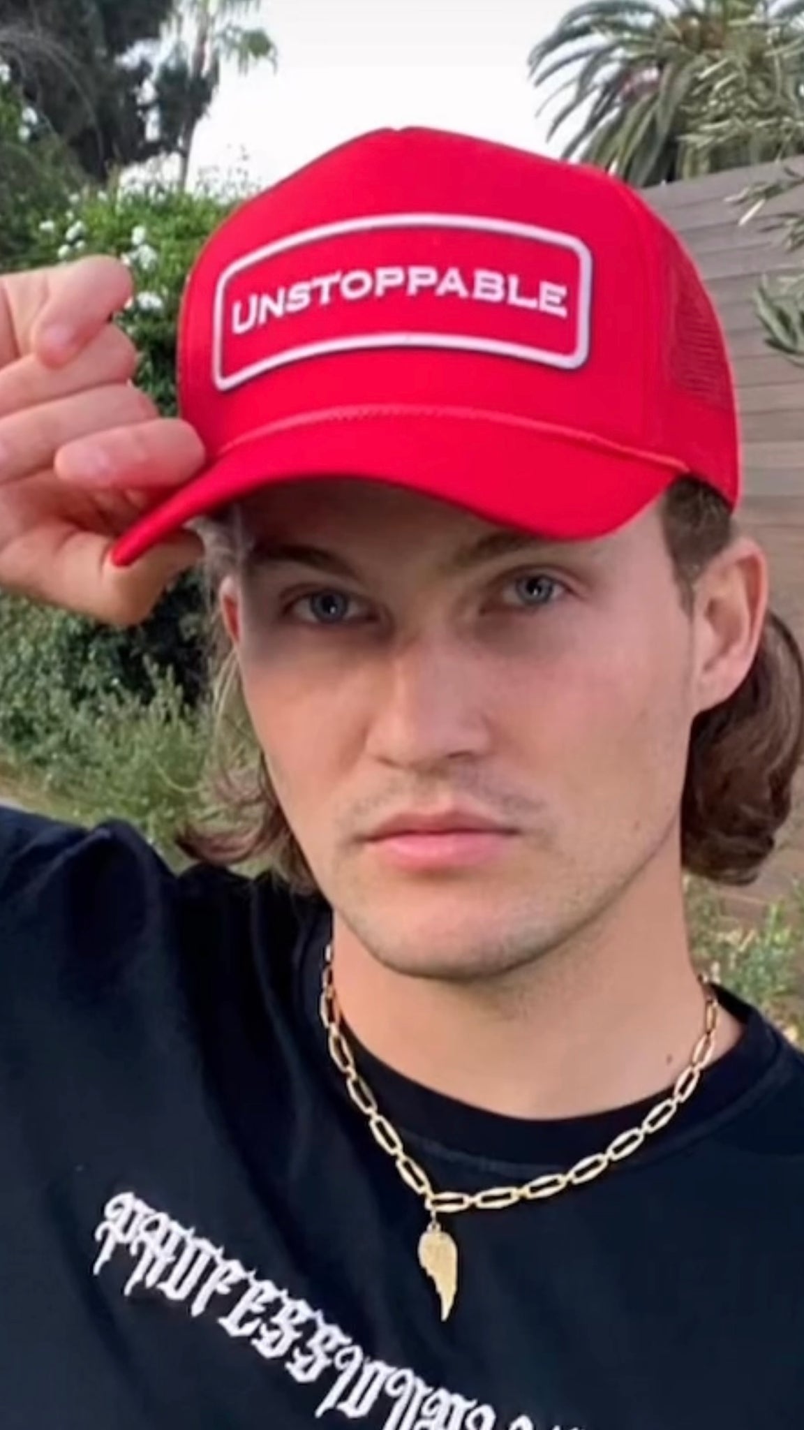 RANGERS RED TRUCKER HAT